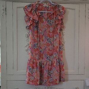 Floral Ruffle Midi Dress